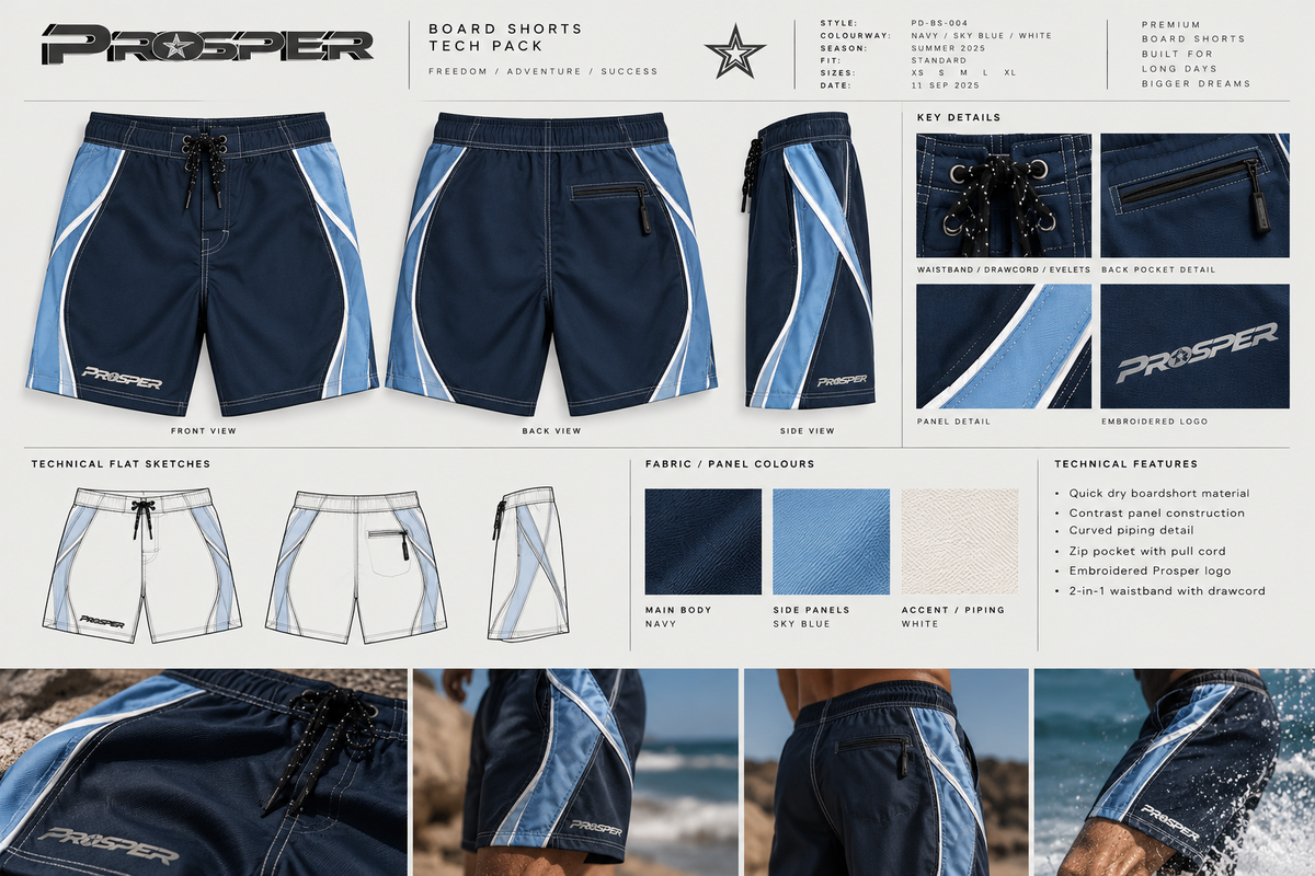 Men's Board Shorts | Prosper Design